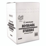 Berkley Square Wrapped Polypropylene Stirrers, 5.5", Black, 500/Box View Product Image