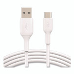 Belkin BOOST CHARGE USB-C to USB-A Cable, 3.3 ft, White, 2/Pack View Product Image