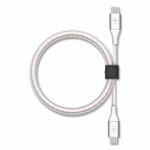 Belkin BOOST CHARGE Braided USB-C to USB-C Cable, 6.6 ft, White View Product Image