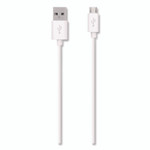 Belkin MIXIT Micro USB ChargeSync Cable, 4 ft, White View Product Image