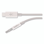 Belkin RockStar 3.5mm Audio Cable with USB-C Connector, 3 ft, Black View Product Image