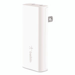Belkin BOOST CHARGE Dual Wall Charger with PPS + USB-C Cable with Lightning Connector, White View Product Image