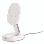 Belkin BOOST CHARGE Pro Convertible Magnetic Wireless Charging Stand, Qi2 Wireless Charging, 15 W, White View Product Image