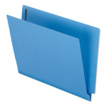 Pendaflex Colored Reinforced End Tab Fastener Folders, 0.75" Expansion, 2 Fasteners, Letter Size, Blue Exterior, 50/Box (PFXH10U13BL) View Product Image