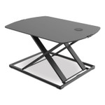 Bostitch Manual Height Adjustable Standing Desk Converter, 22.05" x 31.34" x 1.26" to 15.75", Black View Product Image