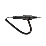 CONTROLTEK Wedgy Secure Antimicrobial Ballpoint Counter Pen, Fine 0.5 mm, Black Ink, Black Barrel View Product Image