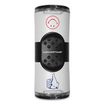 ACCUSTAMP Dual Message Pre-Inked Round Stamp, Smiley Face/Thumbs-Up, 0.63" dia, Red/Blue View Product Image