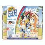 Crayola Bluey Color Wonder Activity Kit, (27)Coloring Pages; (8)Markers; (4)Sticker Sheets; (2)Pop-Out Characters; Trifold Background View Product Image