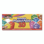 Cra-Z-Art Washable Project Paints, 10 Assorted Colors, 2 oz Bottles, 10/Pack View Product Image