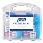 PURELL Body Fluid Spill Kit, 4.5" x 11.88" x 11.5", One Clamshell Case with 2 Single Use Refills/Carton View Product Image