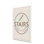 deflecto Anti-Glare Wall Mount Sign Holder, 8.5 x 11, Clear View Product Image