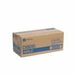 Dixie Slim Unwrapped Plastic Straws, 8", Plastic, Black 500/Box, 10 Boxes/Carton View Product Image