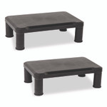 Mind Reader Adjustable Rectangular Monitor Stand, 14.5" x 10.5" x 2.5" to 5.25", Black, Supports 50 lb, 2/Pack View Product Image