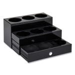 Mind Reader Foundation Collection 9-Compartment Nested Syrup Countertop Bottle Organizer, 12.5 x 5 x 7, Black View Product Image