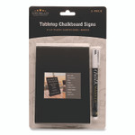 Excello Global Products Tabletop Chalkboard Signs, Black Surface, 4 x 6, 3/Pack View Product Image