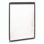 Excello Global Products Menu Holder For 8.5 x 11 Menus, Portrait Orientation, 2-View, 9.3 x 12 Holder, Clear/Black/Silver, 10/Pack View Product Image