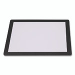 Excello Global Products Menu Holder For 8.5 x 11 Menus, Landscape Orientation, 12.6 x 10.2 Holder, Clear/Black View Product Image