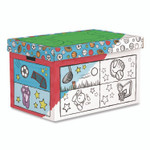 Bankers Box At Play Color in Toy Box, Sports Design, 1 Section, 5.25 cu ft, 28" x 18" x 18", White/Black View Product Image