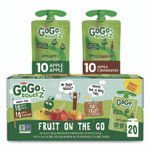 GoGo Squeez Fruit on the Go, (10) Apple/(10) Apple Cinnamon, 3.2 oz Pouch, 20/Box View Product Image