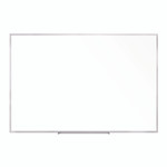 Ghent Non-Magnetic Whiteboard with Aluminum Frame, 87.91" x 48.5", White Surface, Satin Aluminum Frame Product Image