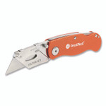 Great Neck Quick Change Lock Back Utility Knife, 3.5" Aluminum Handle, Orange View Product Image