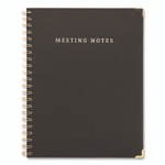 Global Printed Products Meeting Notes Book, Space for Up to 159 Meetings, Meeting-Minutes/Notes Format, Black/Gold Cover, (80) 11 x 8.5 Sheets View Product Image
