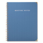 Global Printed Products Meeting Notes Book, Space for Up to 159 Meetings, Meeting-Minutes/Notes Format, Blue/Gold Cover, (80) 11 x 8.5 Sheets View Product Image