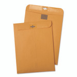 Quality Park Postage Saving ClearClasp Kraft Envelope, #55, Cheese Blade Flap, ClearClasp Closure, 6 x 9, Brown Kraft, 100/Box View Product Image
