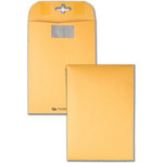 Quality Park 6 x 9 Postage Saving ClearClasp Envelopes with Reusable Redi-Tac Closure - 6" Width x 9" Length - 28 lb - Clasp - Kraft Product Image 