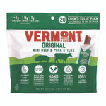 Vermont Smoke and Cure Original Flavor Mini Snack Sticks, Beef, 0.5 oz Individually Wrapped, 20/Carton View Product Image