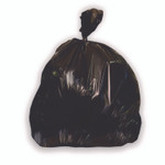 Heritage Linear Low-Density Can Liners, 45 gal, 4 mil, 40" x 46", Black, Flat Pack, 50/Carton Product Image