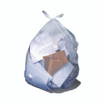 Heritage Linear Low-Density Can Liners, 33 gal, 2 mil, 33" x 39", Clear, Flat Pack, 100/Carton Product Image