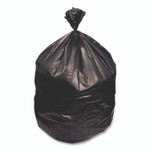 Heritage High-Density Waste Can Liners, 33 gal, 16 mic, 33 x 40, Black, Roll, 250/Carton Product Image