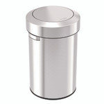 HLS Commercial Swing Top Trash Can, 17 gal, Stainless Steel, Silver Product Image