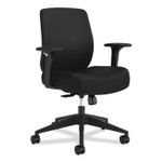 HON Altern Upholstered Low-Back Task Chair, 16.5 to 19.56 Seat Height, Black Seat, Black Back, Black Base View Product Image