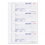 Rediform Durable Hardcover Numbered Money Receipt Book, Two-Part Carbonless, 6.88 x 2.75, 4 Forms/Sheet, 300 Forms Total (REDS1654NCR) View Product Image