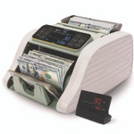 Kolibri KBR-500 Mixed Denomination Bill Counter, 1,200 Bills/Min, 9.2" x 14.3" x 13", Light Gray/Black View Product Image