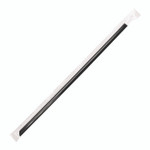 Karat Jumbo Straws, 9", Black, 2,000/Carton View Product Image