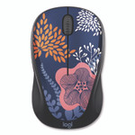Logitech M317 Design Collection Limited Edition Wireless Ambidextrous Optical Mouse, 2.4 GHz Frequency/33 ft Range, Forest Floral Product Image