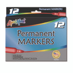 Liqui-Mark Permanent Marker, Chisel Tip, Black, Dozen View Product Image