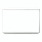 Luxor Wall-Mounted Magnetic Whiteboard, 36" x 24", White Surface, Silver Aluminum Frame View Product Image