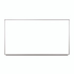 Luxor Wall-Mounted Magnetic Whiteboard, 72" x 40", White Surface, Silver Aluminum Frame View Product Image