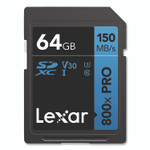 Lexar High-Performance PRO BLUE Series SDXC Memory Card, UHS-I V30 U1 Class 10, 64GB View Product Image