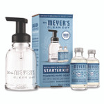 Mrs. Meyer's Foaming Hand Soap Concentrate Starter Kit, Rain Water, (2) 2 oz Refill Bottles, 10 oz Dispenser Bottle Product Image
