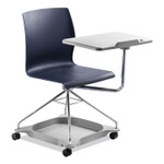 NPS CoGo Mobile Tablet Chair, Supports Up to 440 lb, 18.75" Seat Height, Blue Seat, Blue Back, Chrome Frame Product Image