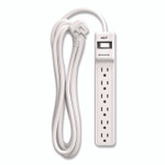 NXT Technologies 6-Outlet Surge Protector, 6 AC Outlets, 12 ft Cord, 900 J, White View Product Image