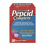 Pepcid Complete Dual-Action Antacid, Berry Flavor, 30/Box View Product Image