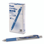 Pentel EnerGel RTX Gel Pen, Retractable, Bold 1 mm, Blue Ink, Blue/Gray Barrel, Dozen View Product Image