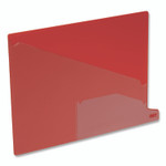 Pendaflex Colored Poly End Tab "Out" Guides, 1/3-Cut: Bottom Position, For Letter Size Files, Red, 25/Box Product Image