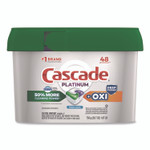 Cascade Action Pacs+Oxi, Fresh Scent, 26.7 oz Tub, 48/Pack View Product Image